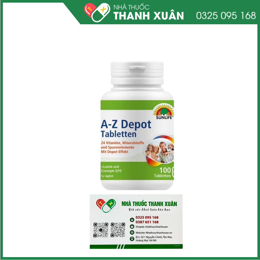 Vitamin tổng hợp Sunlife A-Z Depot Tablets giúp tăng cường sức khỏe